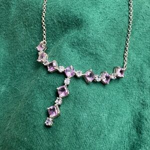 Vintage Amethyst and Silver Necklace